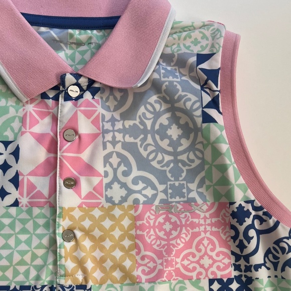 Ralph Lauren RLX Tailored Fit Golf Polo - Box Prints, XS - Picture 4 of 5